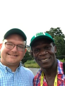 Charlie met with Umaru Sheriff in Boone, NC to learn about 4-H Liberia- Photo taken by Charlie Godfrey