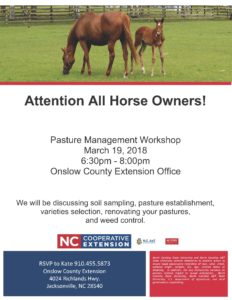 Cover photo for Pasture Management Workshop in Onslow County