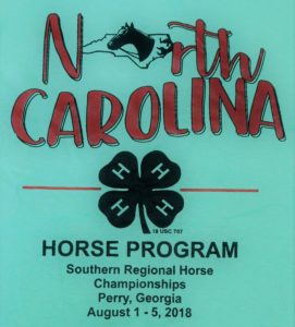 Cover photo for September 2018 NC 4-H Horse Program Newsletter