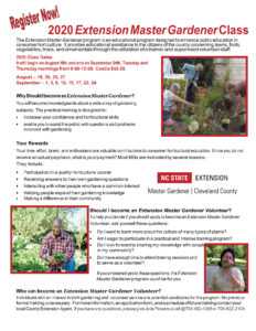 Cover photo for 2020 Extension Master Gardener Class Offered