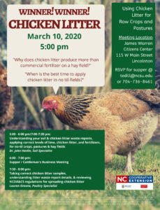 Cover photo for Using Chicken Litter for Row Crops and Pastures