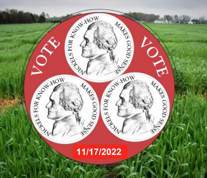 Nickels for know how vote logo.