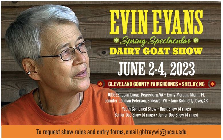Erin Evans Spring Spectacular Dairy Goat Show