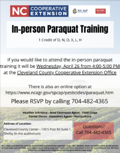 Cover photo for In-Person Paraquat Training