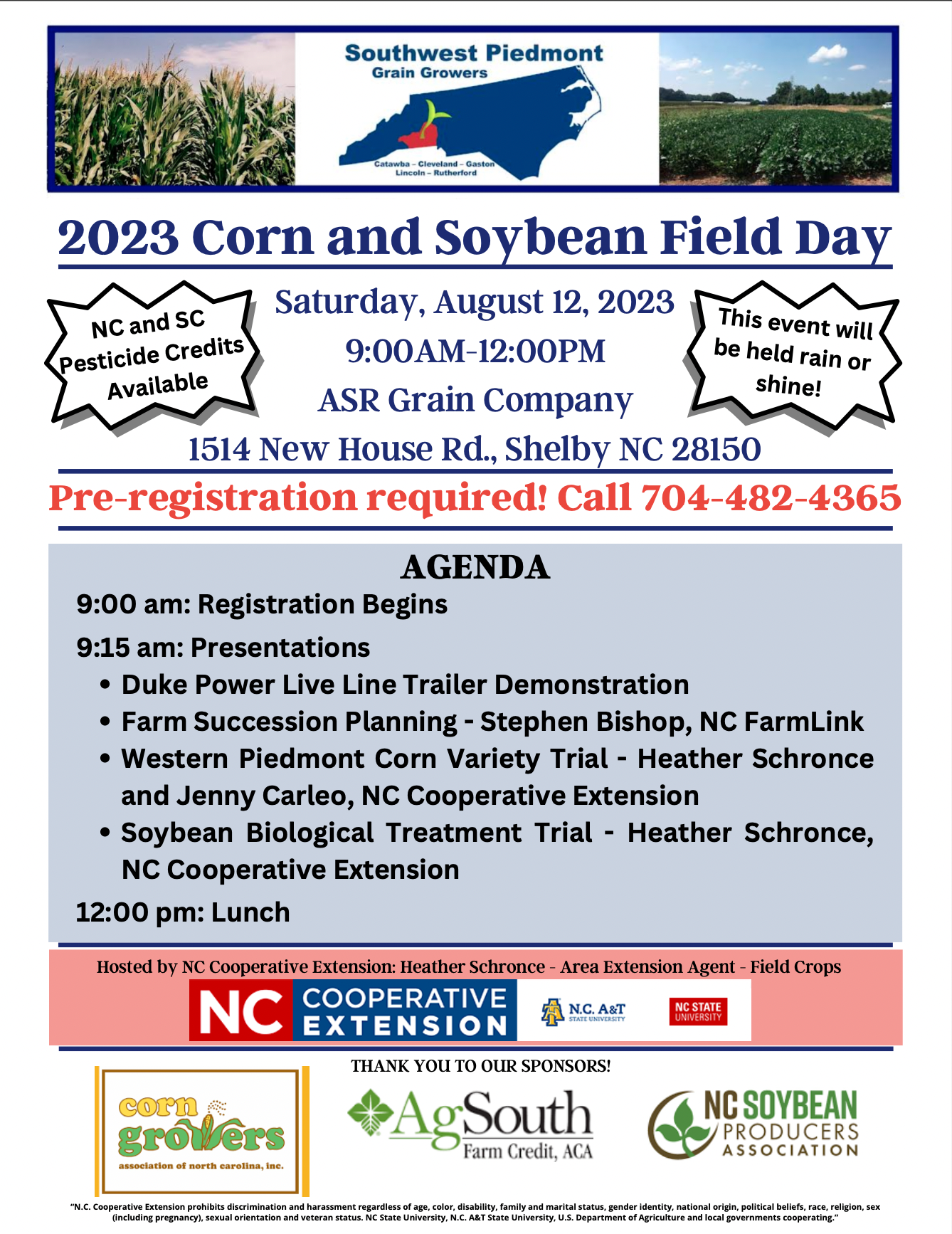 2023 Corn and Soybean Field Day August 12th