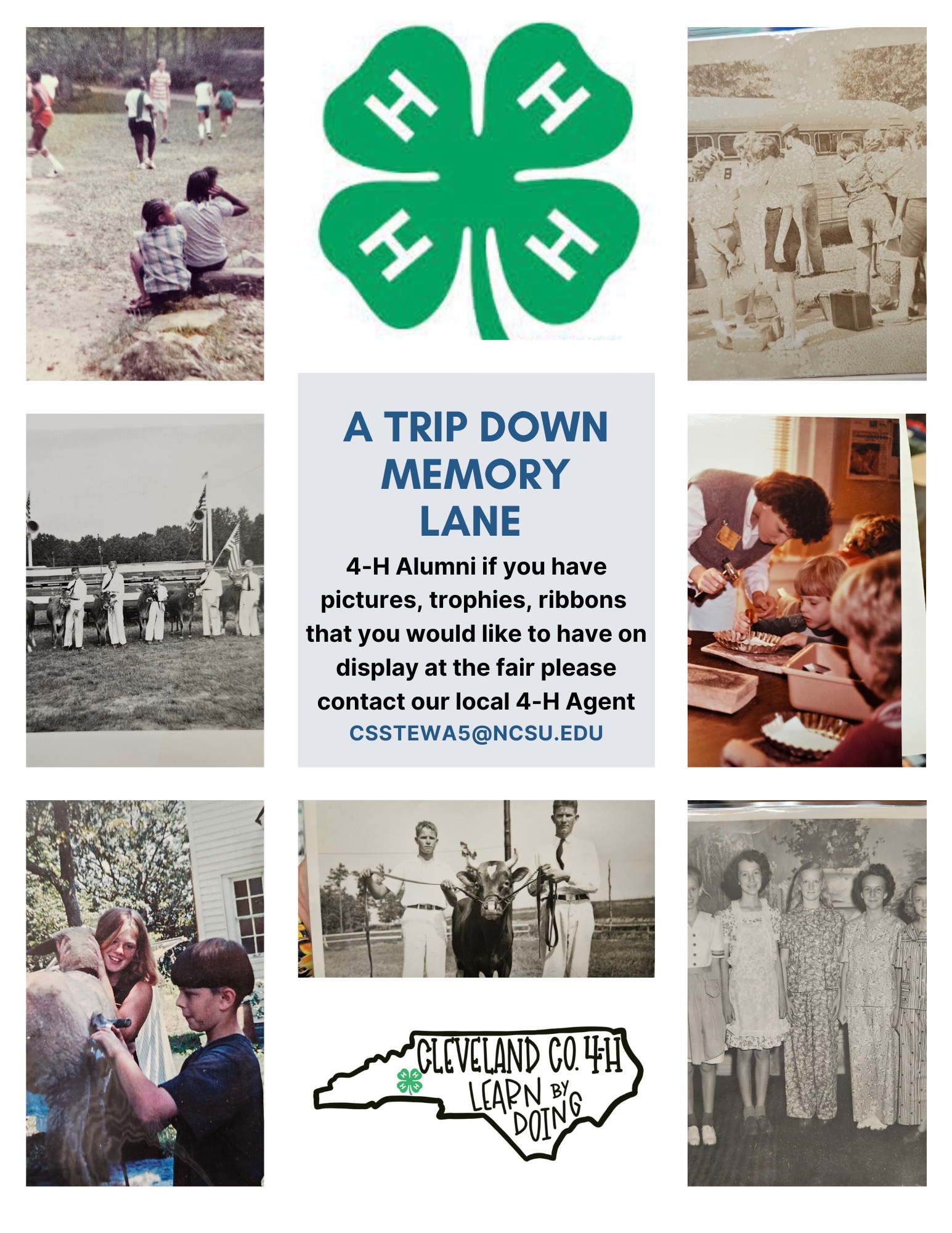 A collection of 4-H Images. A trip down memory Lane