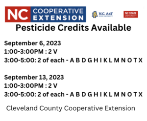 Cover photo for Upcoming Pesticide Credit Classes