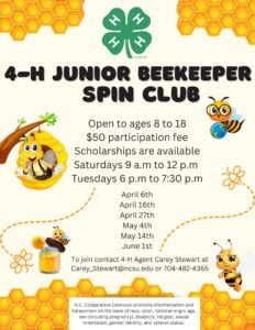 4-H Junior Beekeeper Club