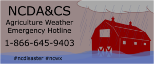 NCDA&CS Agriculture Weather Emergency Hotline